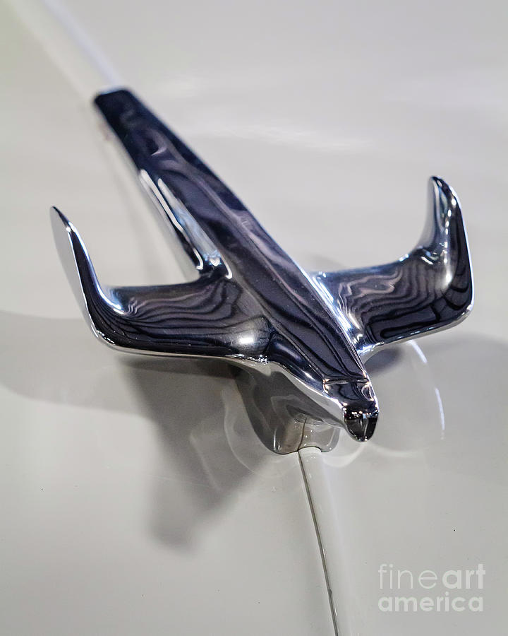 1954 Chevrolet hood Ornament Photograph by Dennis Hedberg