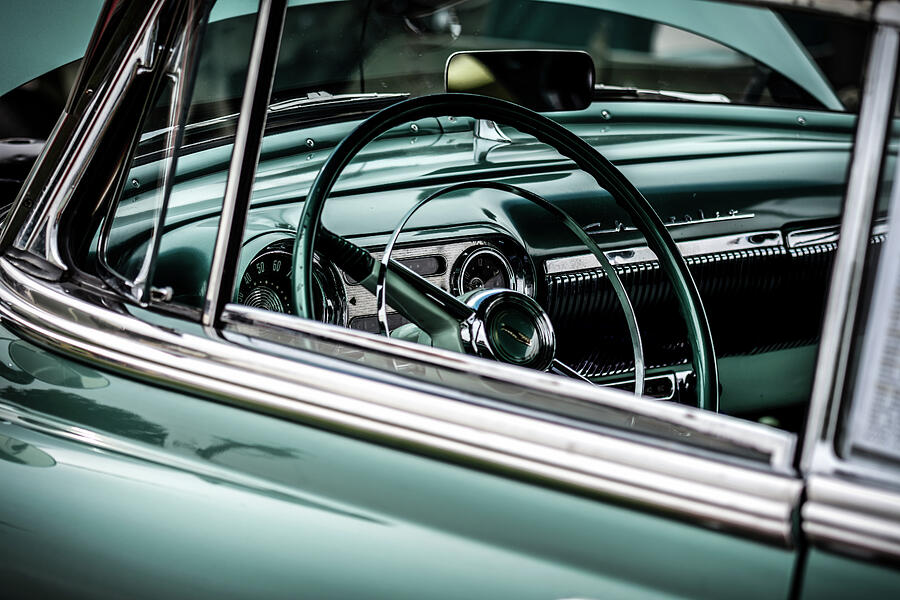 1954 Chevy Dash Photograph by James Barber 1954 Chevy Dash Photograph by James Barber