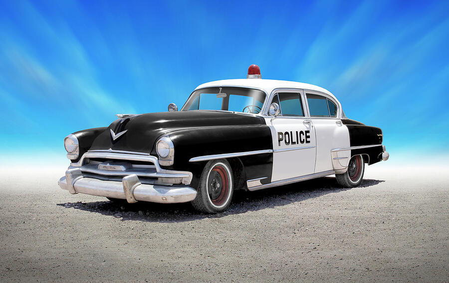 1954 Chrysler Police Car Photograph by Mike McGlothlen