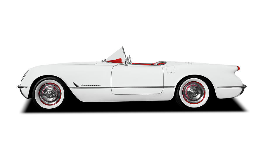 1954 Corvette - 1954c1vettewhi231325 Photograph by Frank J Benz - Fine ...