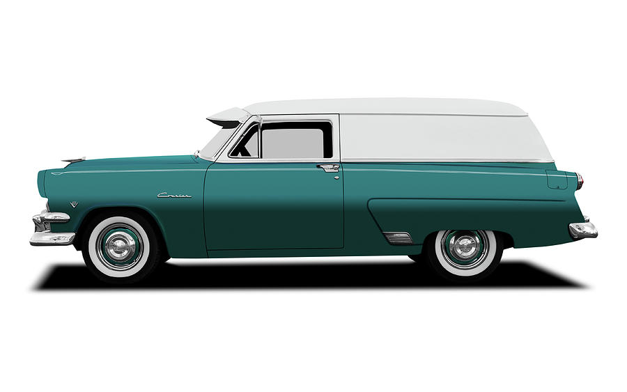 Transportation Photograph - 1954 Ford  -  1954fordwhi230842 by Frank J Benz