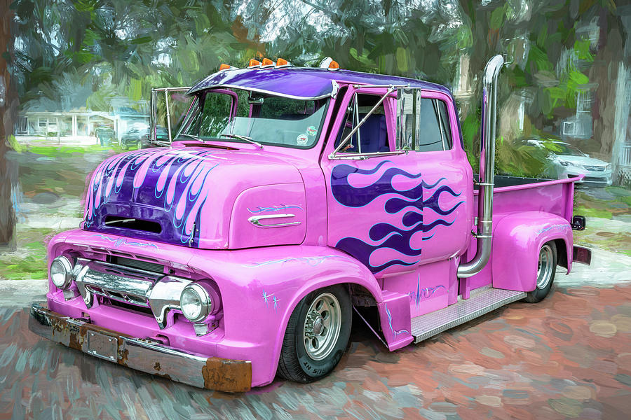1954 Ford Cab Over Engine Truck X114 Photograph by Rich Franco