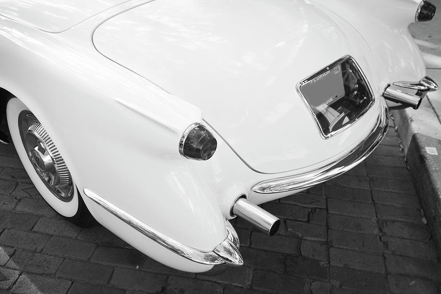 1954 White Chevrolet Corvette X104 Photograph by Rich Franco