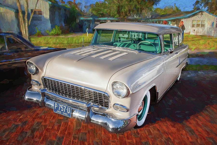 1955 Chevrolet 210 Station Wagon X156 Photograph by Rich Franco