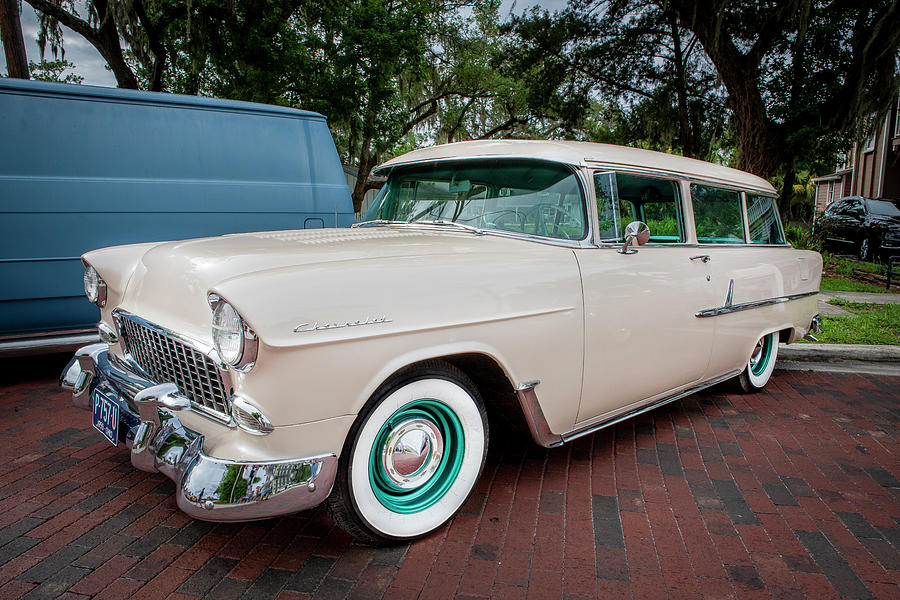 1955 Chevrolet 210 Station Wagon x175  Photograph by Rich Franco