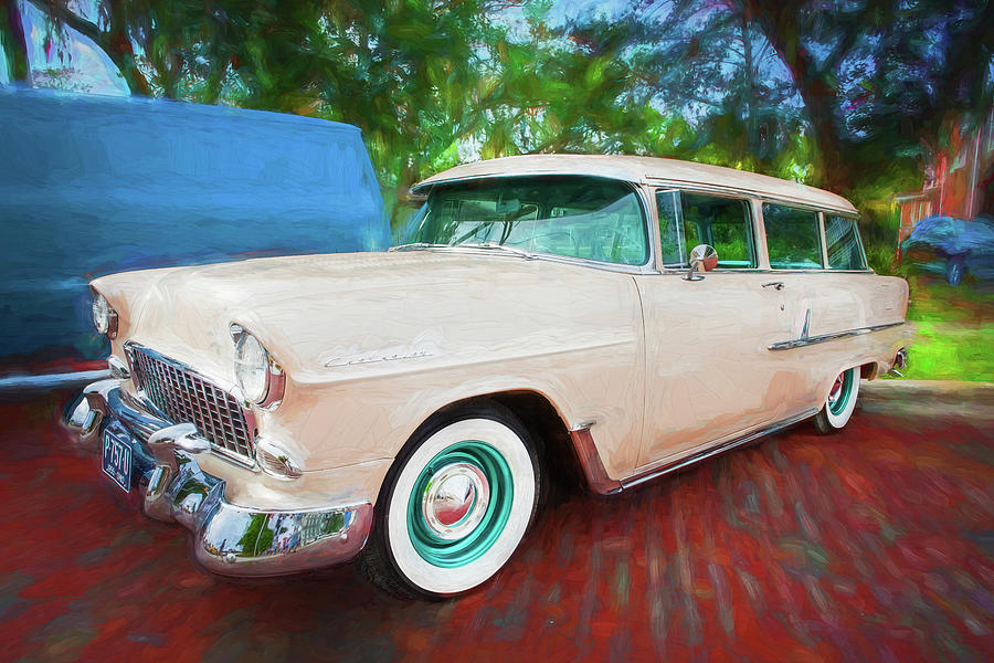 1955 Chevrolet 210 Station Wagon x179  Photograph by Rich Franco