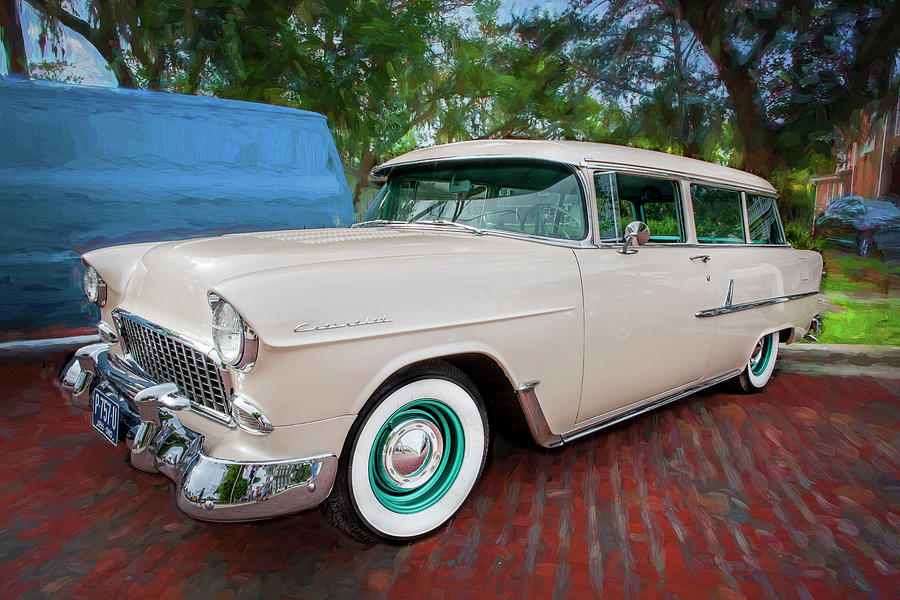 1955 Chevrolet 210 Station Wagon x181 Photograph by Rich Franco