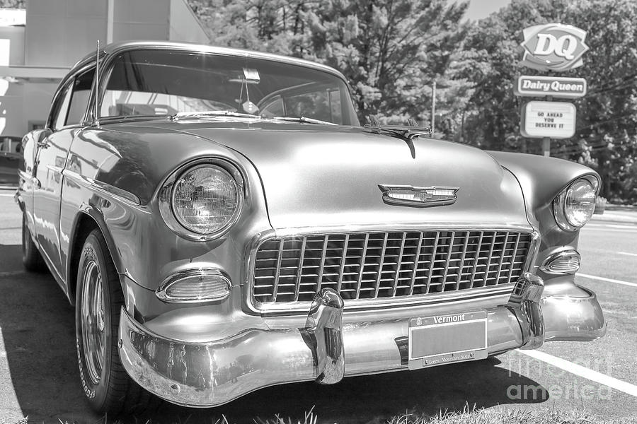 1955 Chevy Bel Aire Go Ahead You Deserve It Photograph by Edward Fielding