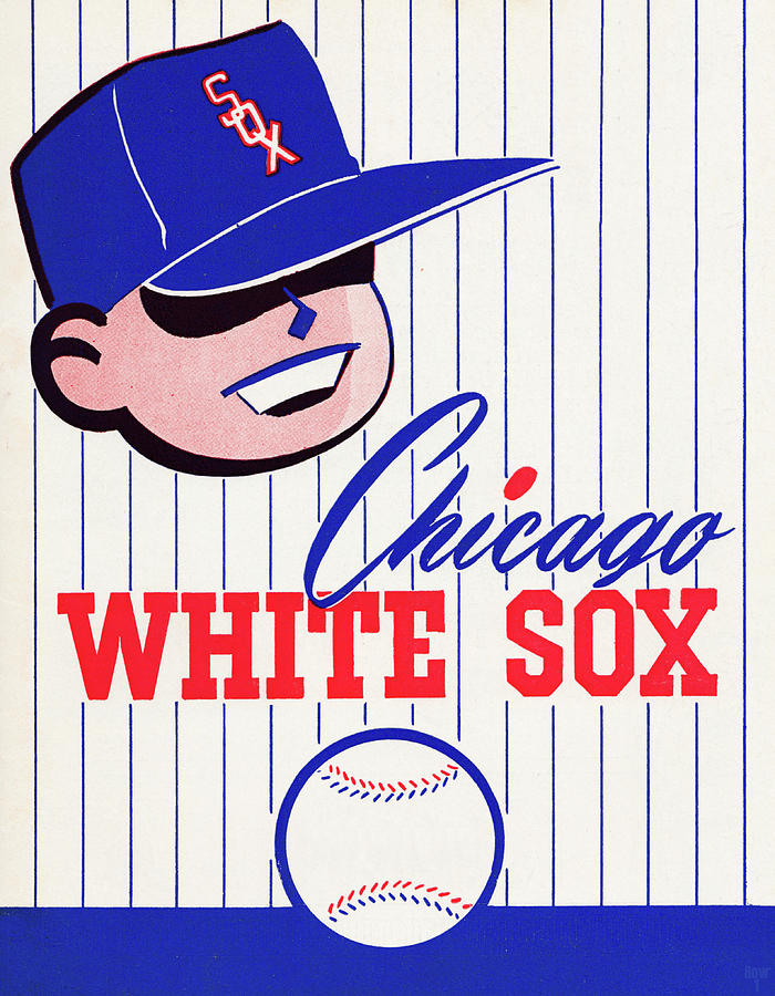 1955 Chicago White Sox Art Mixed Media by Row One Brand
