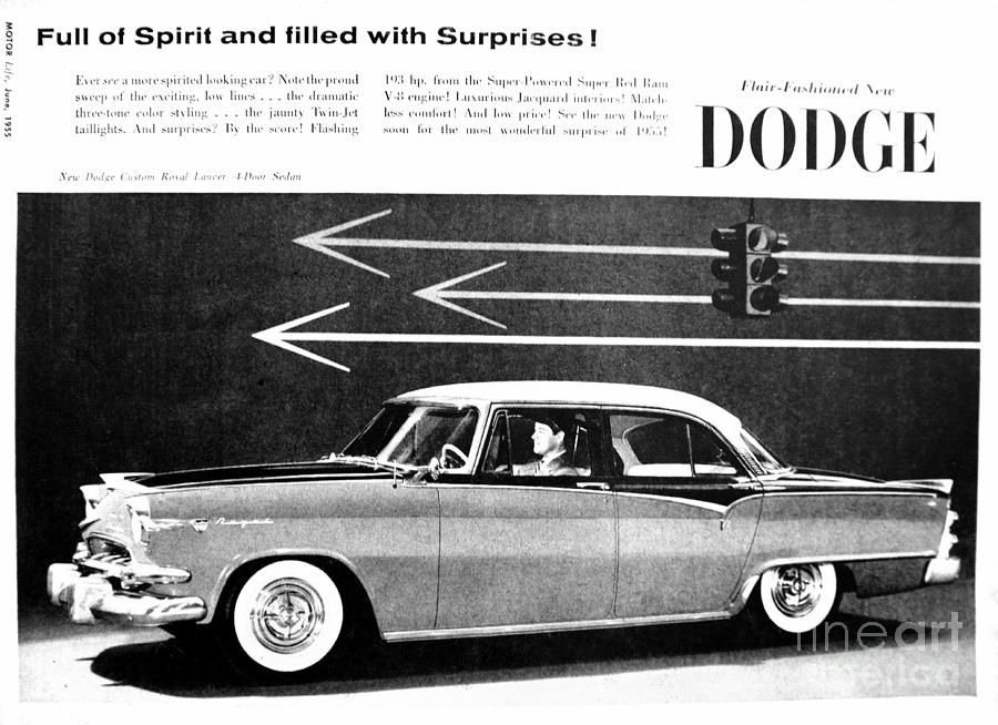 1955 Dodge add Photograph by David Lee Thompson
