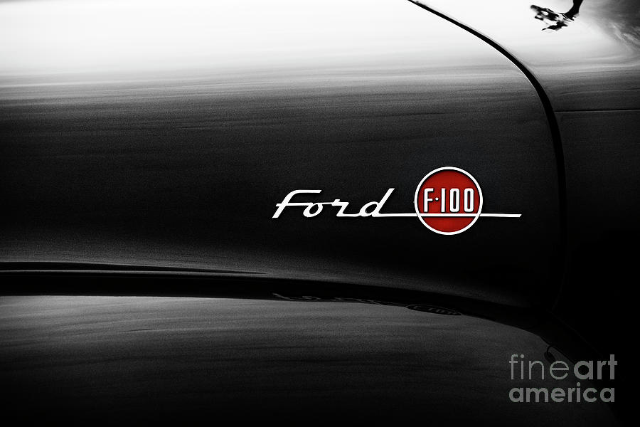 1955 Ford F100 Pick Up Abstract Photograph by Tim Gainey