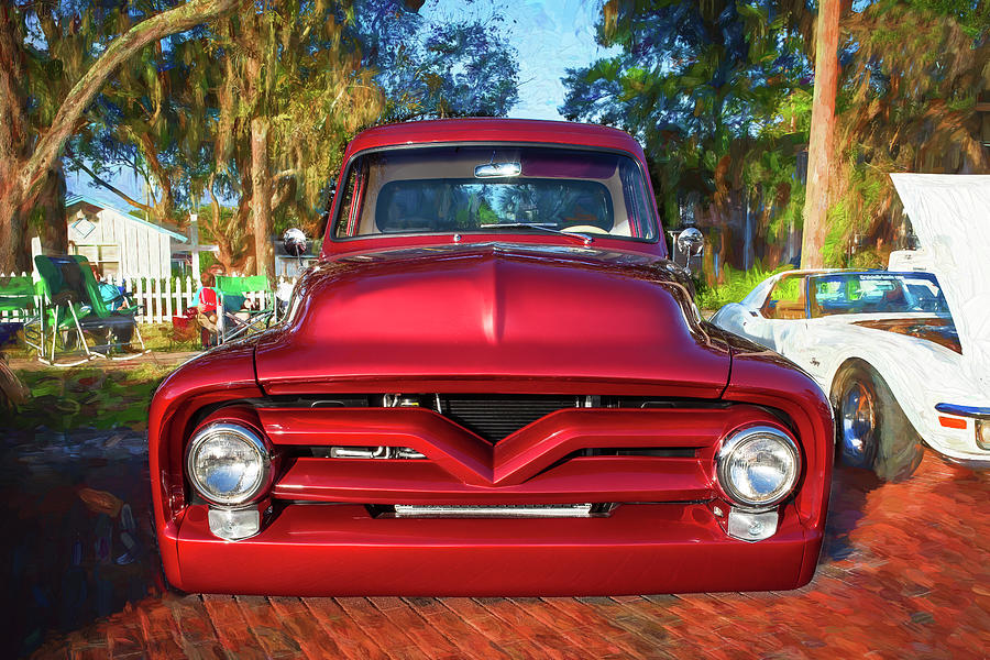 1955 Ford F100 Pickup Truck X107 Photograph by Rich Franco