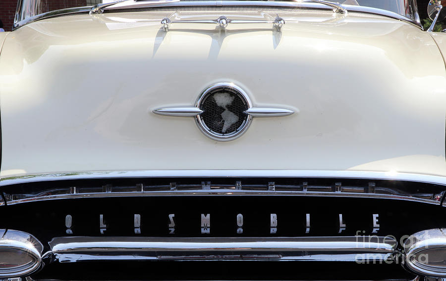 1955 Oldsmobile 88 Convertible Grille 9634 Photograph by Jack Schultz