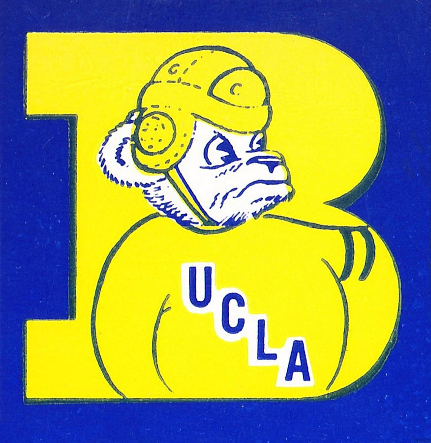 1955 UCLA Bruin Art Mixed Media by Row One Brand