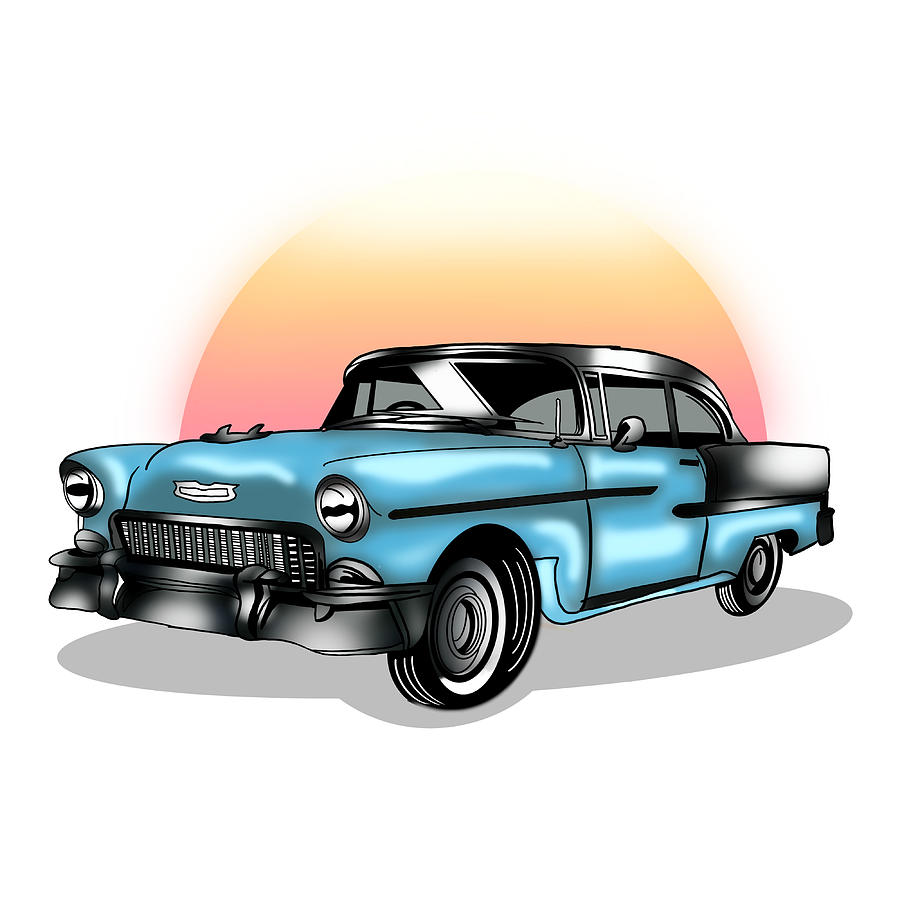 1956 Chevrolet NOMAD Digital Art by Christina Anderson | Fine Art America