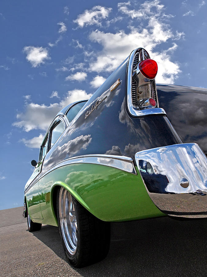 1956 Chevy Bel Air Tail Lights Photograph by Gill Billington