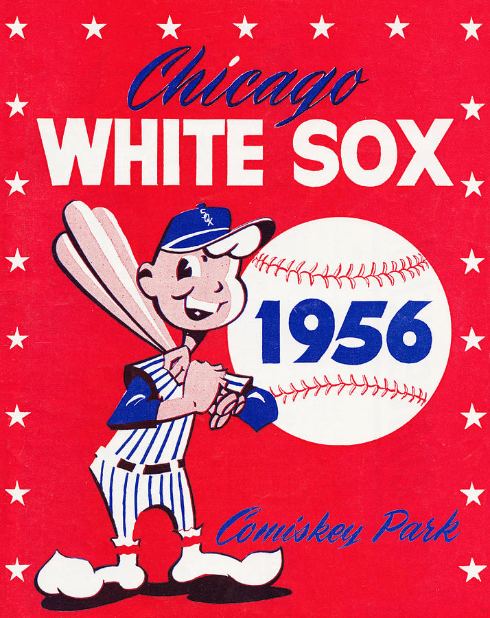 1956 Chicago White Sox Poster Mixed Media by Row One Brand