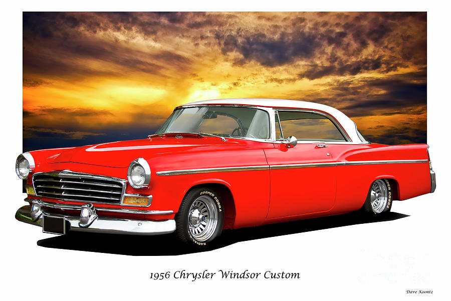 1956 Chrysler Windsor 'Custom' Photograph by Dave Koontz | Fine Art America