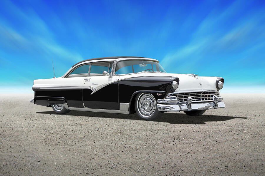 Transportation Photograph - 1956 Ford Fairlane Crown Victoria by Mike McGlothlen
