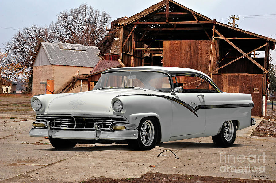 1956 Ford Victoria Hardtop Photograph by Dave Koontz