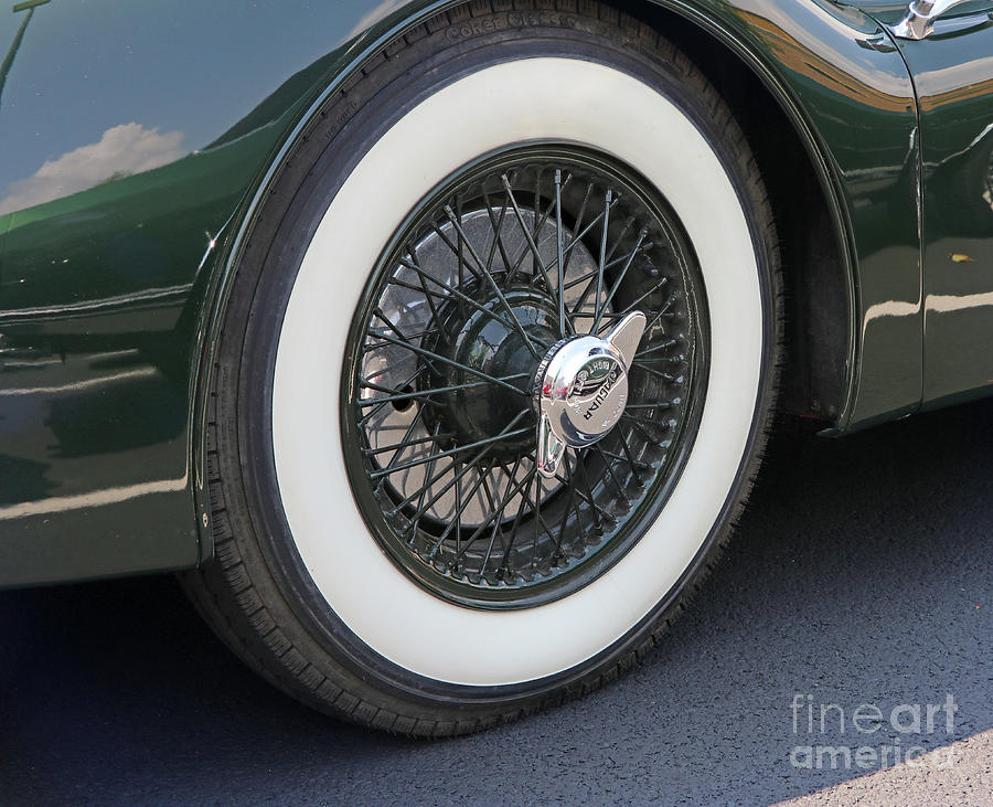 1956 Jaguar XK 140 Coupe Wheel  9670 Photograph by Jack Schultz