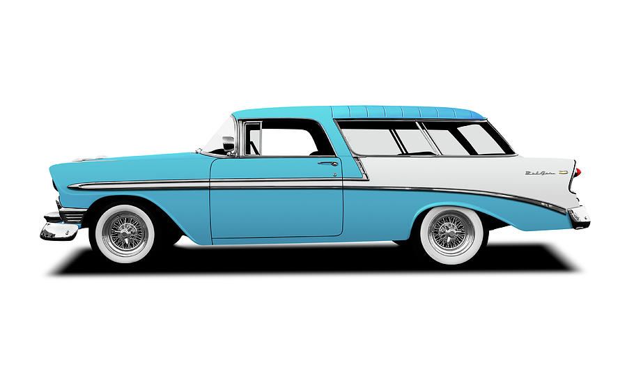 1956 Nomad  -  1956nomadwhi240165 Photograph by Frank J Benz
