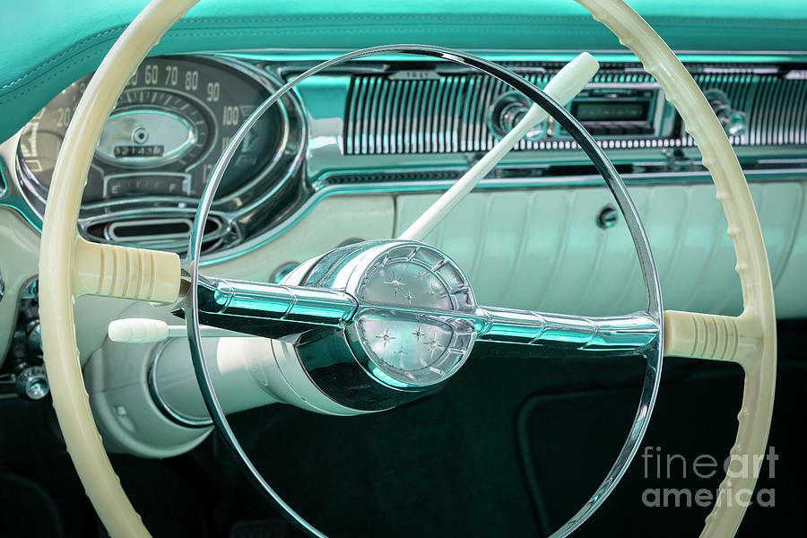 1956 Oldsmobile Steering Photograph by Dennis Hedberg