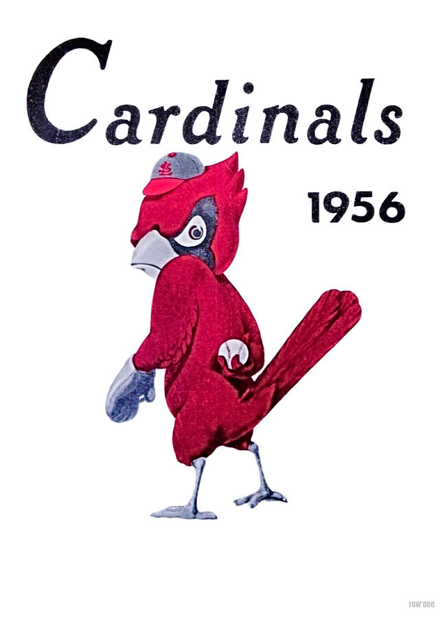 1956 St. Louis Cardinals Art by Row One Brand