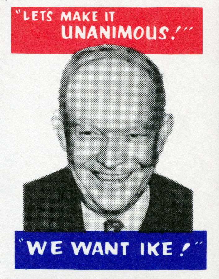 1956 We Want Ike Painting by Historic Image