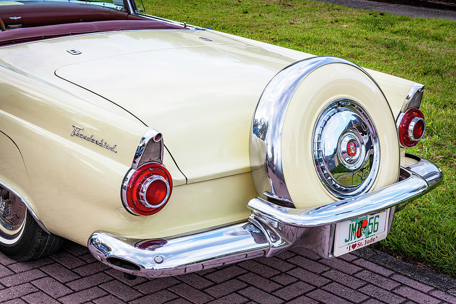 1956 Yellow Ford Thunderbird X116 Photograph by Rich Franco