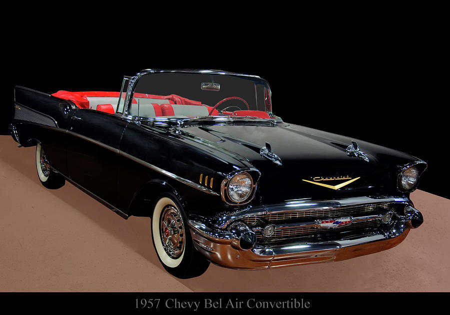 1957 Chevy Bel Air Convertible Photograph by Flees Photos