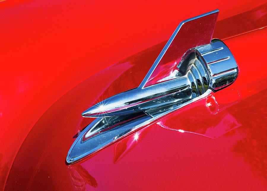 1957 Chevy Hood Ornament Photograph by Charles Brougher - Fine Art America