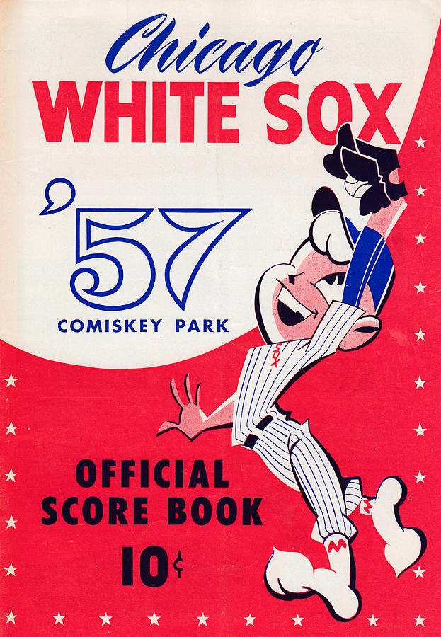 1957 Chicago White Sox Score Book Mixed Media by Row One Brand