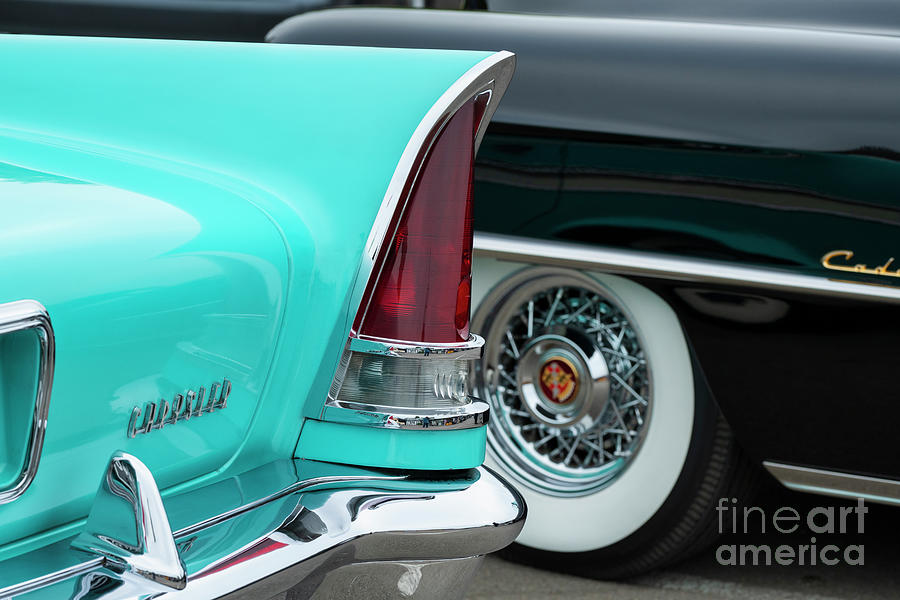 1957 Chrysler New Yorker Tail Light Abstract Photograph by Tim Gainey