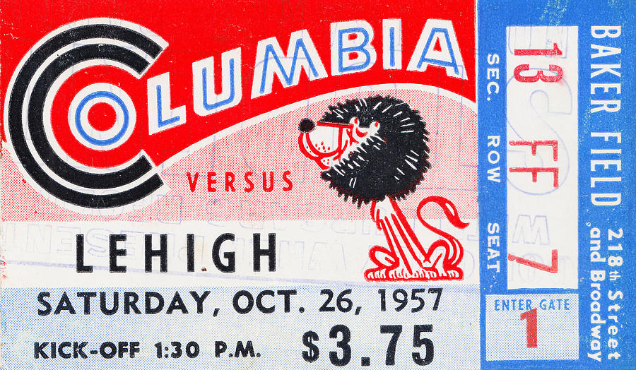 1957 Columbia vs. Lehigh Mixed Media by Row One Brand