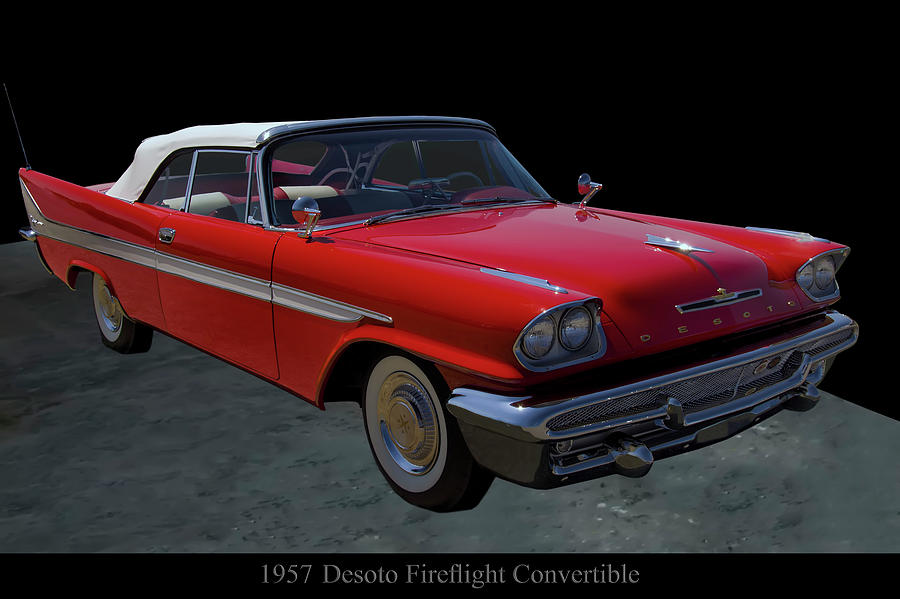 Car Photograph - 1957 DeSoto FireFlite convertible by Flees Photos