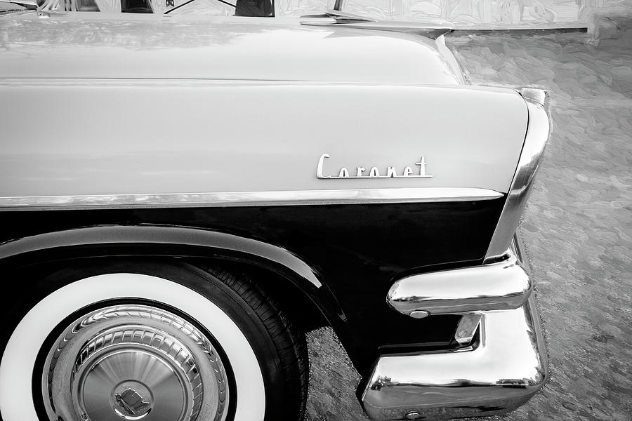 1957 Dodge Coronet Lancer 2 Door Coupe X132 Photograph by Rich Franco