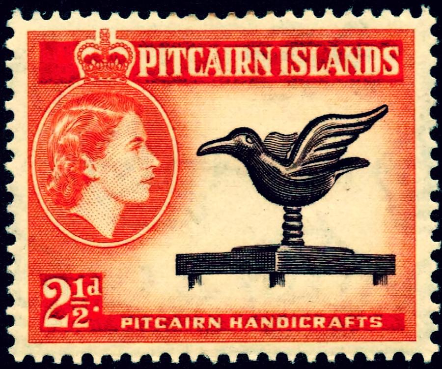 1957 Pitcairn Islands - No.23 - Stamp Art Digital Art by Fred Larucci