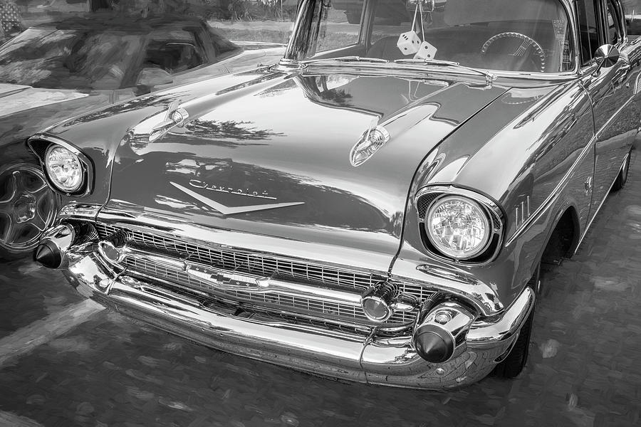 1957 Red Chevrolet Bel Air X143 Photograph by Rich Franco