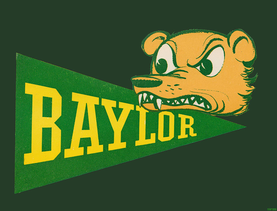 1958 Baylor Bears Mixed Media by Row One Brand