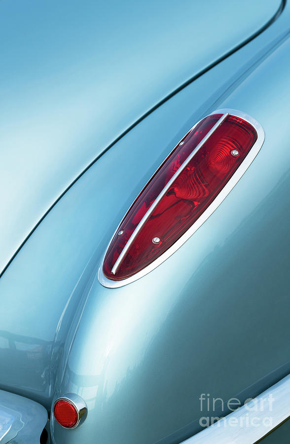 1958 Chevrolet Corvette Rear Light Abstract Photograph by Tim Gainey