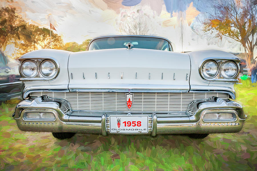 1958 Oldsmobile 98 Coupe X100 Photograph by Rich Franco