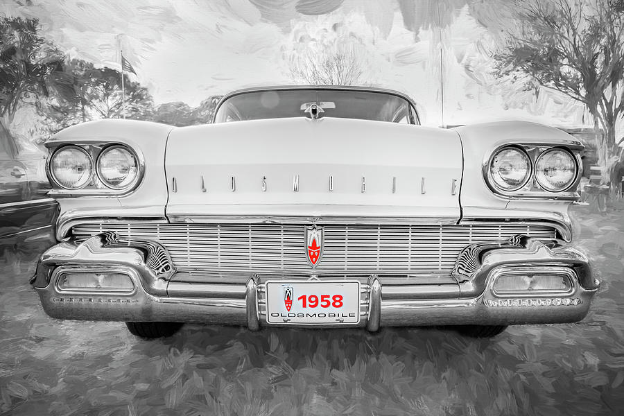 1958 Oldsmobile 98 Coupe X101 Photograph by Rich Franco