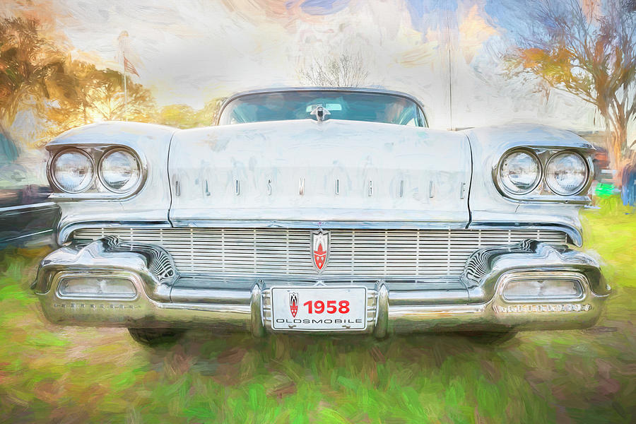 1958 Oldsmobile 98 Coupe X102 Photograph by Rich Franco