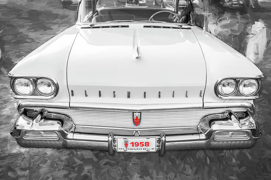 1958 Oldsmobile 98 Coupe X136 Photograph by Rich Franco