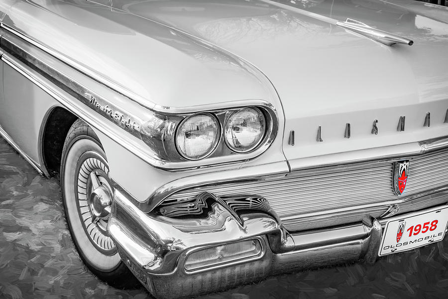 1958 Oldsmobile 98 Coupe X140 Photograph by Rich Franco