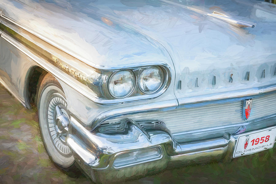 1958 Oldsmobile 98 Coupe X141 Photograph by Rich Franco