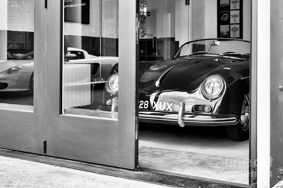 1958 Porsche 356 Speedster Monochrome Photograph by Tim Gainey