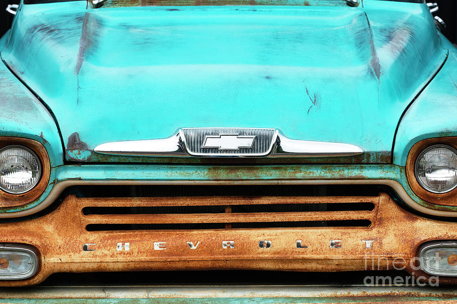 1958 Rusty Colourful Chevrolet Pickup  Photograph by Tim Gainey