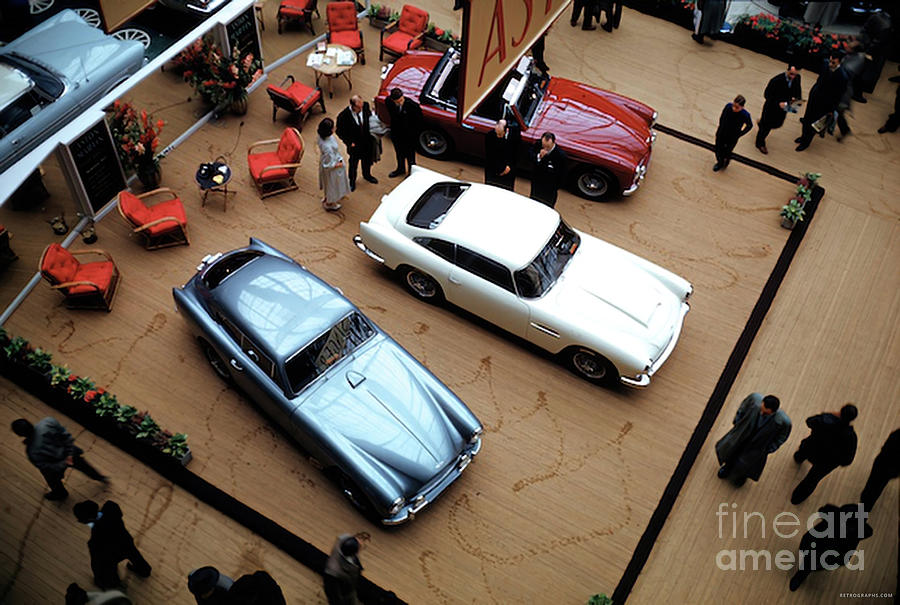 1958 Paris Salon Featuring Aston Martin Photograph by Retrographs